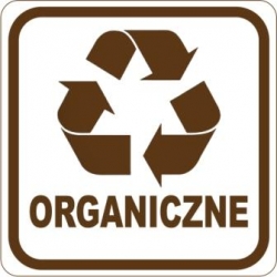 Naklejka NS015/15 segregacja odpadów ORGANICZNE